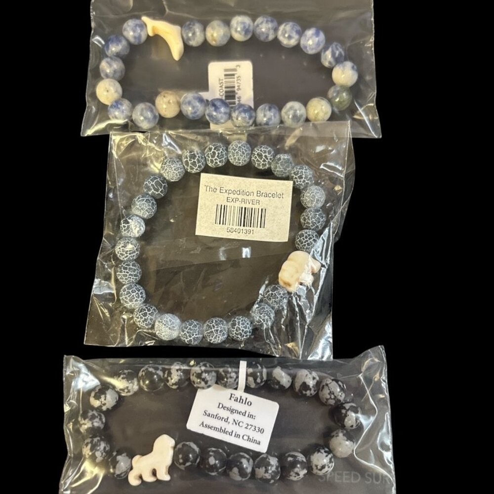 Three Fahlo Bracelets - The Excursion, The Odyssey, The Expedition All NWT